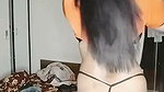 Awesome aunty applying oil on dick  give Blowjob