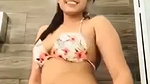 Beautiful hot girlfriend showing her boobs