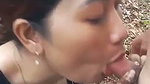 Nepali aunty give Blowjob to devar Outdoor
