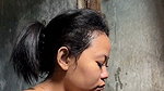 Nepali girl taking bath  showing her ass