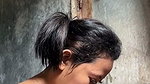 Nepali girl taking bath  showing her ass