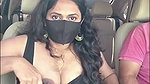 Sexy girl showing her boobs  boyfriend suck