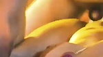 Sexy model fucking hard  cum on her
