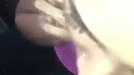 Wife talking on mobile with husband  giving Blowjob to lover