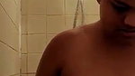 Aunty taking bath