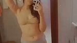 Beautiful girl show her sweet boobs in bathroom