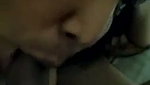 Beautiful lady giving Blowjob