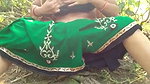 Aunty showing her huge boobs  pussy outdoor