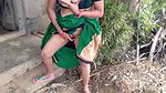 Aunty showing her huge boobs  pussy outdoor