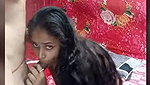 Husband rubing her wife pussy  enjoying