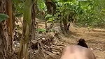 Lady Outdoor riding hard  Fuck