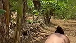 Lady Outdoor riding hard  Fuck