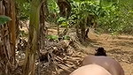 Lady Outdoor riding hard  Fuck