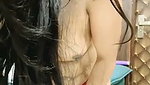 Naughty girl showing her figure on live