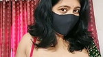 Sexy bhabhi pressing her nipple