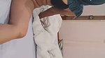 Sexy couple having sex in hotel room