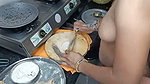 Bhabhi working in kitchen  devar fuck hard