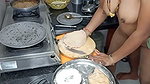 Bhabhi working in kitchen  devar fuck hard