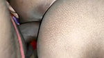 Wife fucking hard  cum on her red bra