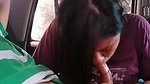Assam aunty giving Blowjob inside car