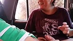 Assam aunty giving Blowjob inside car
