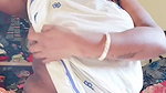 Beautiful aunty showing her nipple  pressing