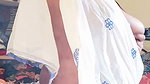 Beautiful aunty showing her nipple  pressing
