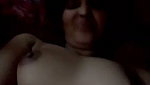 Beautiful lady showing her pink pussy  pressing boob