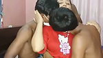 Neighbour sister handing three boys