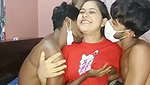 Neighbour sister handing three boys