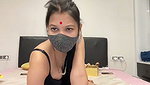 Newly married couple enjoying on live