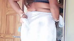 Sexy aunty pressing her boobs  showing