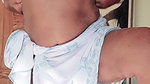 Sexy aunty pressing her boobs  showing