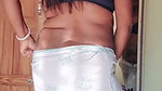 Sexy aunty pressing her boobs  showing