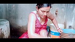 Mili singha    bathing