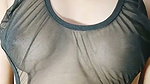 Sexy slim girl show her boobs on live