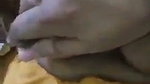 House owner pressing boobs of maid