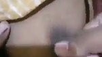 House owner pressing boobs of maid