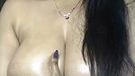 Preeti aunty showing her huge boobs on live