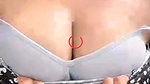Sexy girl showing her boobs  pressing on live