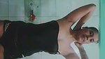 Beautiful Sexy Girlfriend Showing Squeezing Big Boob And Bathing