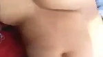 Aunty showing her boobs inside car