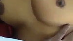 Aunty showing her boobs inside car