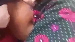 Aunty showing her boobs inside car