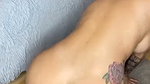 Tattooed Girl Fully Nude Riding On Dildo