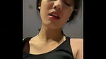 Short Hair Girl Riding On Boyfriend Dick