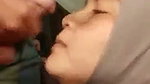 Shy Hijabi Girl Sucking Boyfriend Dick Cumshot On Face
