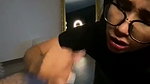 Glasses Horny Girl Sucking Boyfriend Dick2