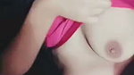 Beautiful girl showing her boobs  Fingering