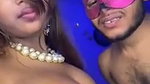 Boyfriend sucking her gf boob